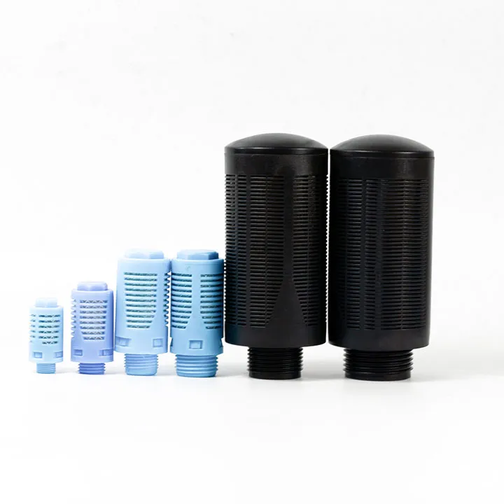  Plastic Air Silencer - PLASTIC SILENCER SPL-F 1/8 WITH WOOL FELT &amp; ALUMINIUM NET COLOR LIGHT BLUE