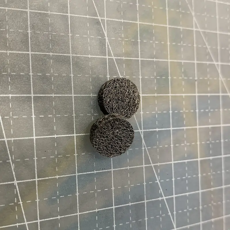  Washable Metal Air filter - SS 316L WIRE FILTER DISC 11X3.4